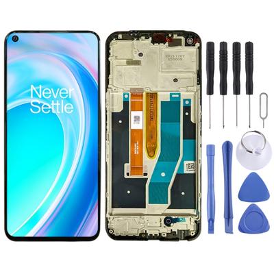 Ekran IPS LCD do OnePlus Nord CE 2 Lite 5G CPH2381 CPH2409 Digitizer Pełny zestaw z ramką (czarny)