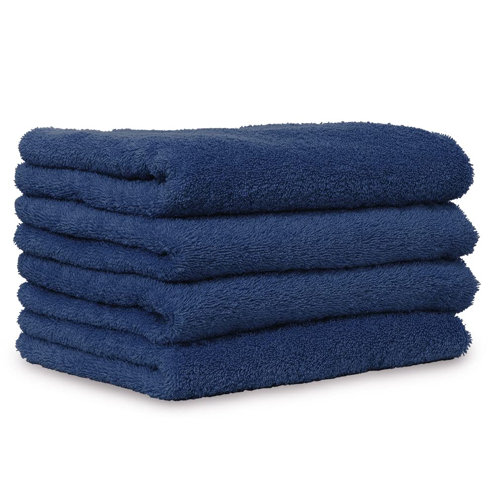 

Iris Plaza Face Towel Set of 4 Smoke Navy