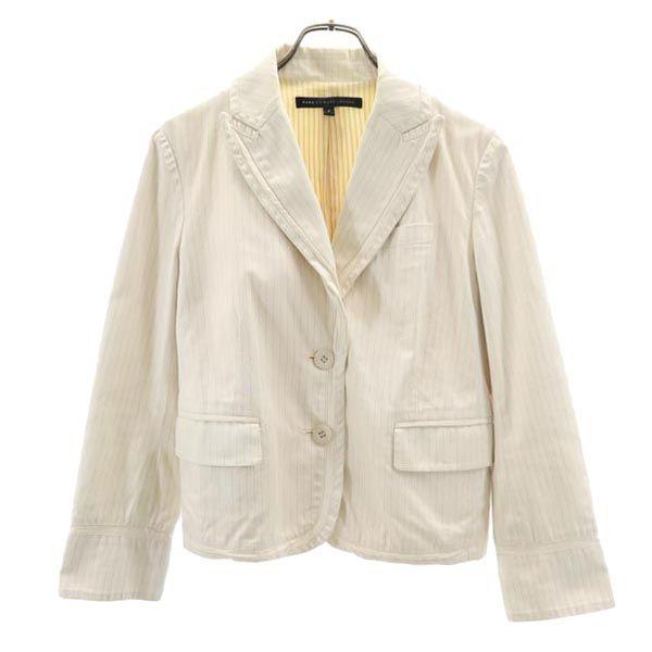 Marc by Marc Jacobs Stripe Tailored Jacket 4 Ivory System Women Used