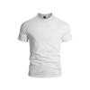 Men Plus Size Solid Color Casual Short Sleeve T Shirt