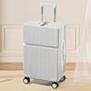 24-inch Multifunctional Suitcase with Cup Holder & Universal Wheels, Carry-On Trolley Case with Combination Lock for Men & Women.