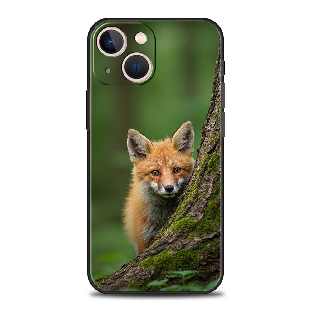 Handyhülle Für iPhone 17 16e 15 14 13 12 11 Pro Max SE 7 8 Plus Hülle iPhone 16 Weiche TPU Hülle Cartoon Tier Bär Fuchs Eichhörnchen