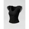 Womens Tennis Outfit Set Lightweight Sportswear Yoga Skirt Top 2-Piece Athletic Ensemble Golf Running Fitness