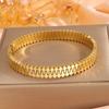 Titanium Steel Women's Trendy Gear Design Open Bracelet Versatile Elegant Jewelry Bracelet