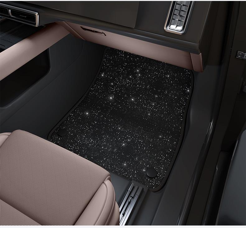 Zhiji LS9 Original Car Starry Sky Velvet Floor Mats - Decorative Roman Carpet Accessories