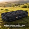 Flocked Mattress with Built-in Pump | Inflatable Pillow,