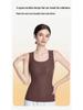 Women's Lifting Warm Vest: Slim Fit Sleeveless Base Layer with Heating, Chest Pads, and Abdomen Support for Autumn and Winter