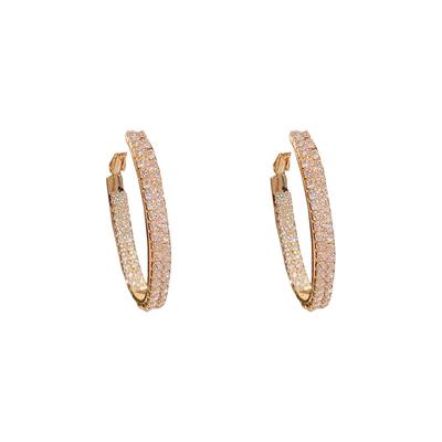 Women 'S Earrings Gold Rhinestone Earrings For Women Korean Vintage Geometry Metal Earrings  Trendy Fashion Jewelry Gift