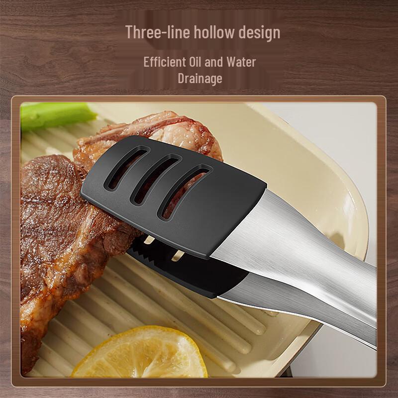 316L Stainless Steel Silicone Food Tongs