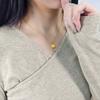 S925 Sterling Silver Horse Pendant Necklace Natural Crystal/Garnet Brushed Process Jewelry for Women
