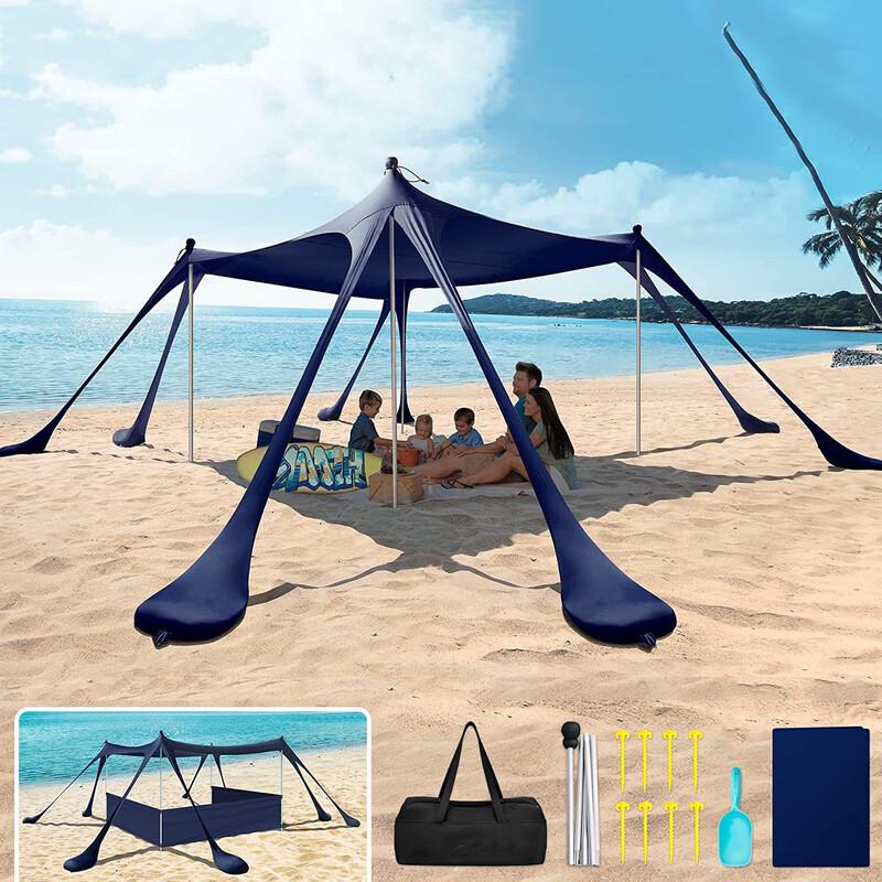 OEING Octagonal Beach & Camping Sunshade Canopy