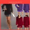 Elegant Women Sexy V-neck Long Sleeve Summer Slim Bodycon Cocktail Mini Dress For Parties