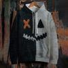 Women's Fashion Long Sleeve Pullover Halloween Print Hooded Pocket Sweatshirt