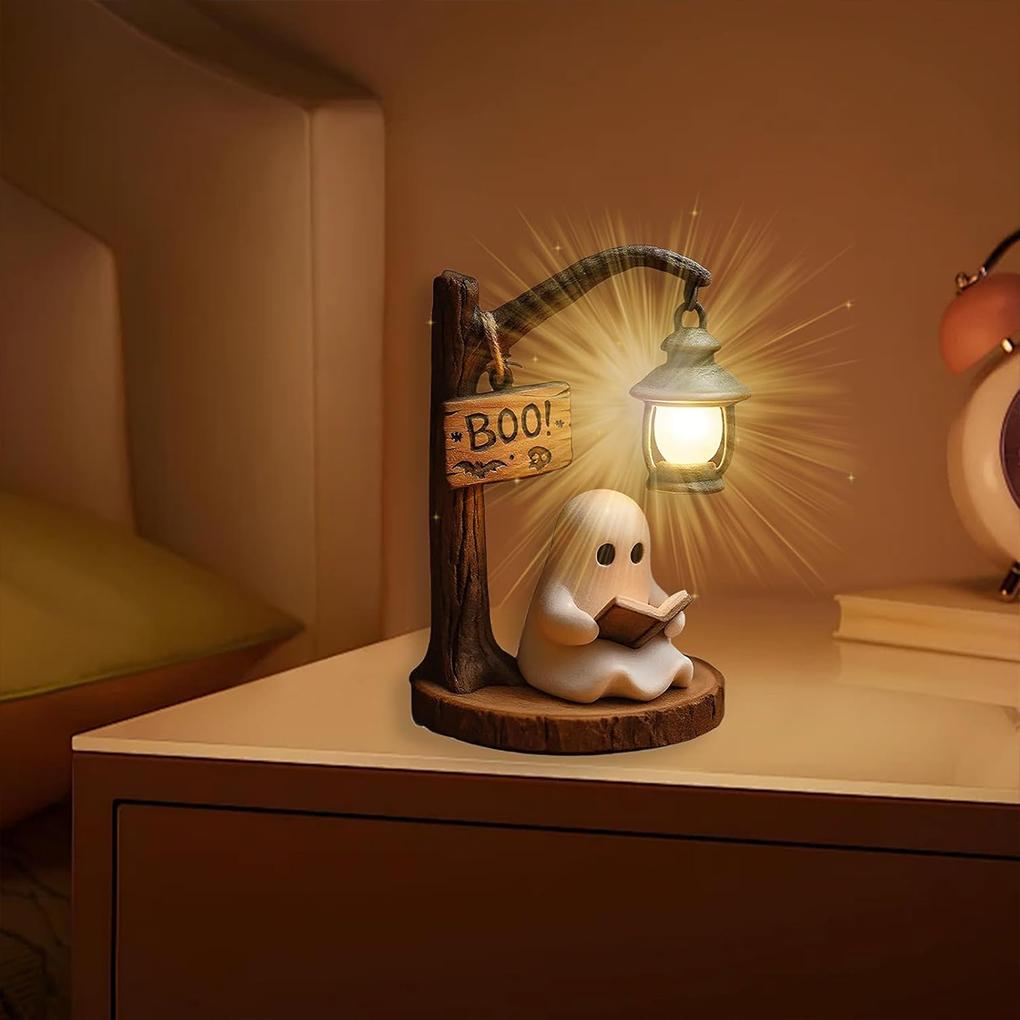 Halloween Ghosts Lights Atmosphere Scary Decorations Ghosts Lights Decorative Suitable for Bookshelves, Living
