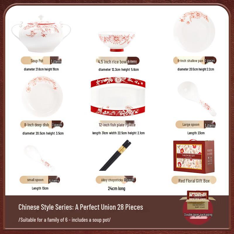 Moode Lanca 28-Piece Ceramic Dinnerware Set