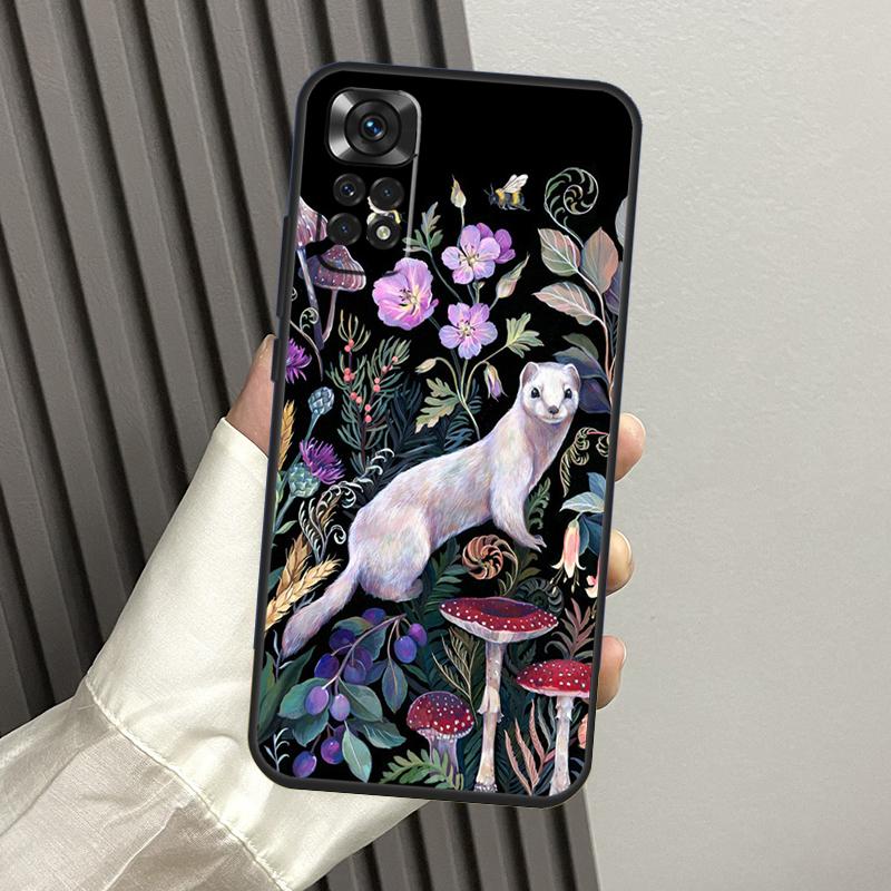 Mushroom Forest Case For Xiaomi Redmi Note 10 Pro Note 11 8 9 12 Pro 11S 10S 8T Redmi 10C 12C 9C 9T Cover