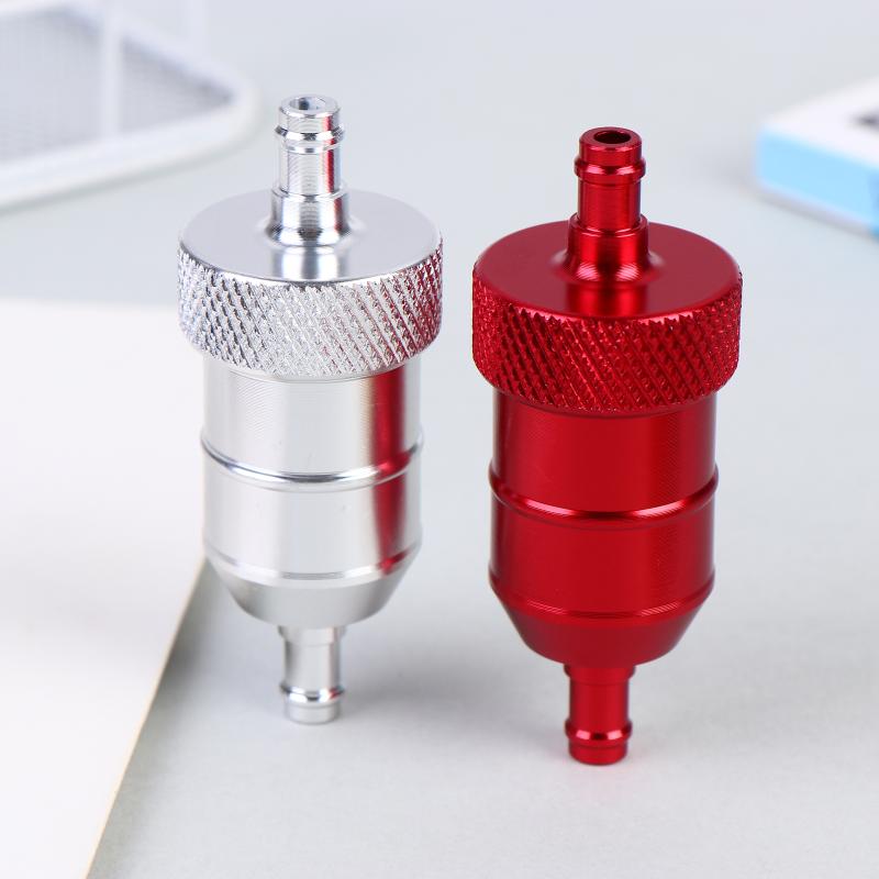 Universal Cnc Aluminium 8Mm Petrol Gas Fuel Filter Hose Element For Motorcycle Pit Dirt Bike Atv Quad Buggy Oil Gas Fuel Filter
