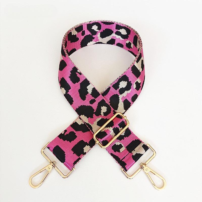 Bag Accessories Women's Bag Wide Shoulder Strap Nylon Leopard Print Single Shoulder Oblique Span Burden Reduction Backpack Strap