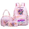 Set Zaino Scolastico 3 Pezzi – Zaino per Studenti con Borsa Pranzo e Astuccio