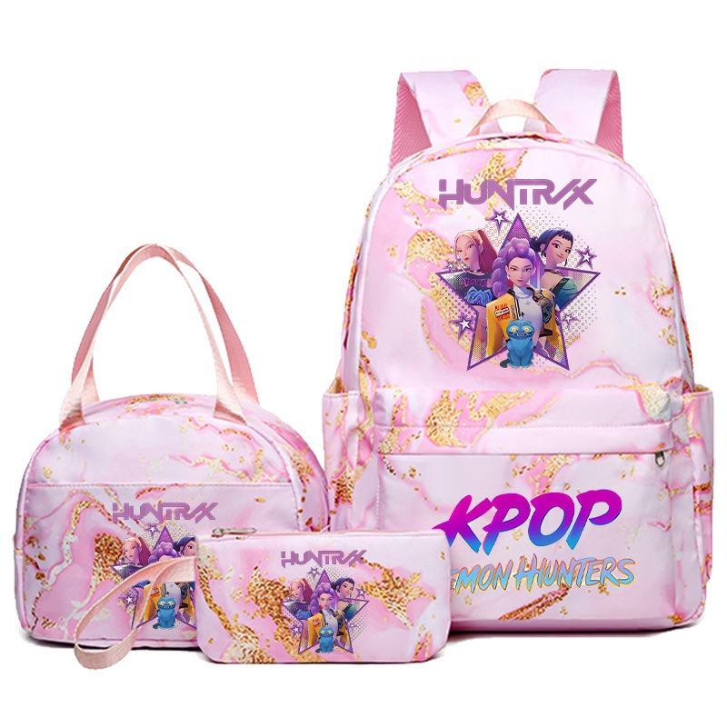 Set Zaino Scolastico 3 Pezzi – Zaino per Studenti con Borsa Pranzo e Astuccio