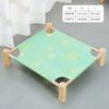 Summer Pet Ice Cushion Bed Dog Bed Cat Wooden Base Cooling Mat Comfortable Camp Bed for Pets