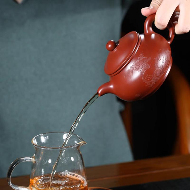 280ml Chinese Yixing Purple Clay Teapot Famous Handmade Zisha Tea Pot Household Beauty Tea Infuser Kettle Tea Set Teaware