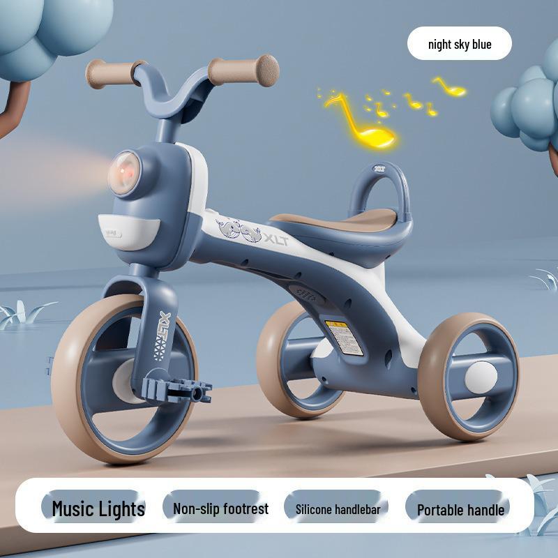 Kid's Music-Enabled Tricycle and Glider Stroller