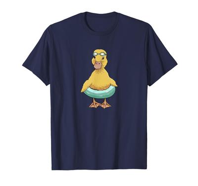 Little Swimming Goggles Pool Adorable Duckling Duck, & Float, T-Shirt