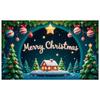 Christmas Event Banner Green Pine Branches Xmas Backdrop Holiday Celebration Background Festive Lights Holiday Background