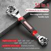 8 In 1 Torque Wrench Universal Ratchet Spline Multifunctional Wrench 360 Degree Bolts Sleeve Combo Tools for Car Repair Spanner