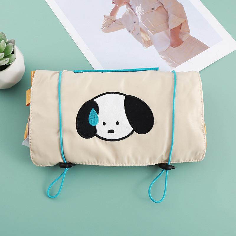 Cute Folding Makeup Bag For Women With Large Capacity And Removable Compartments For Travel And Home Storage