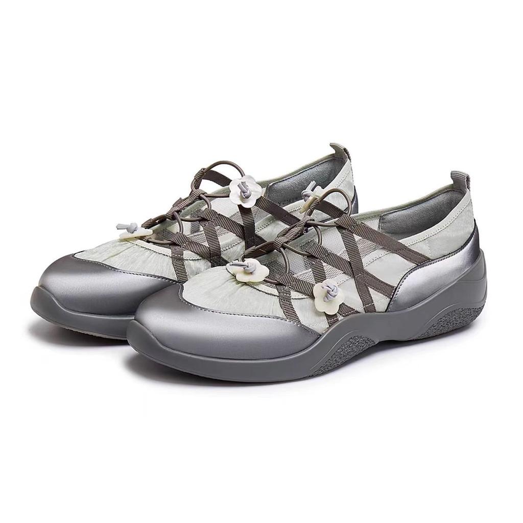 Fashion Cross Women's Shoes Female Footwear Dress Med Rubber Cross-tied Shoes Woman Flats Dress Cross Cross-tied Rubber