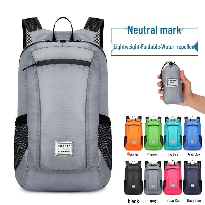 Ultra-light Portable Folding Backpack - Custom Print Logo for Travel, Mountaineering, Leisure & Sports