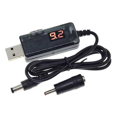 DC 5V na 9V 12V USB konvertor USB Boost konvertorový kabel + 3,5X1,35 mm konektor pro napájení/nabíječku/převodník napájení
