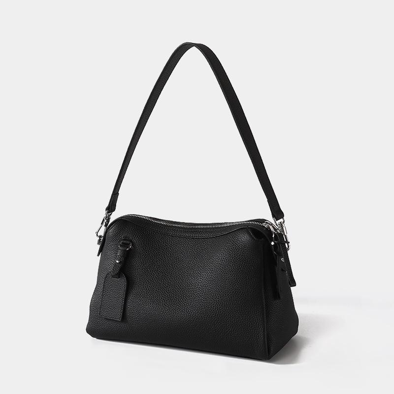 Kissenbeutel aus Rindsleder der ersten Schicht, neues schlichtes Nischendesign, tragbare Umhängetasche, Leder-Umhängetasche mit großem Fassungsvermögen