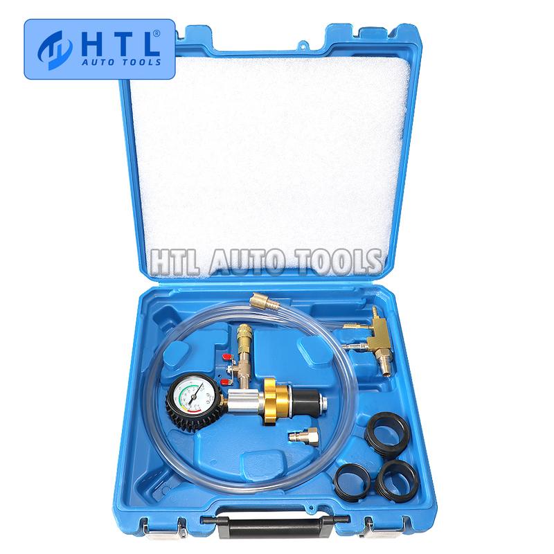 Cooling System Vacuum Purge and Refill Kit Auto Car Radiator Coolant Purging Tools Set Gauge