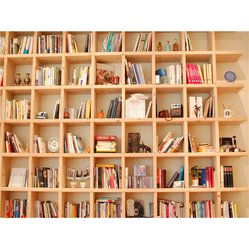 High-Definition Douyin-Moderator-Hintergrund: Bücherregal Bürodeko