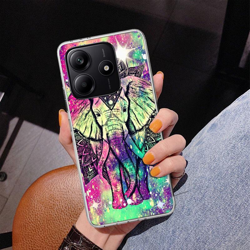 Elephant Mandala Aztec Phnoe Case for Phnoe Case for Xiaomi Redmi Note 15 14 14S 13 Pro Plus 12 12S 11S 11E 10S 10 11T 5G Unique