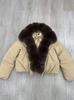 Hot-selling short cotton clothes winter new imitation fox fur down cotton-padded clothes women's loose pie overcome outside