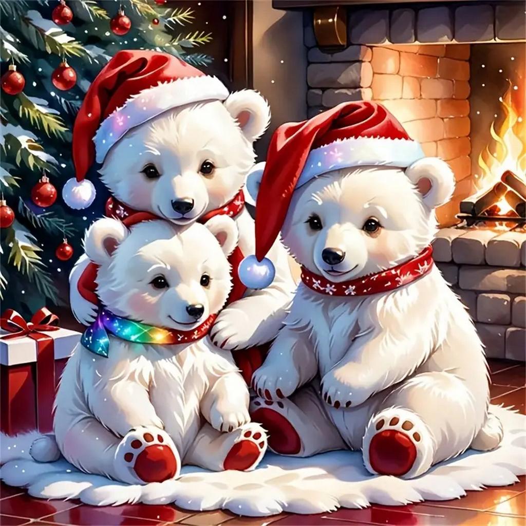 DIY Full Round Diamond Painting Cross Stitch Merry Christmas Santa Claus Snowman Home Decoration Arts Diamond Painting 5d Diamond Art Painting