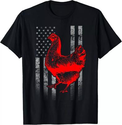2025/Chicken Farmer - Cool Chicken Flag Gift Tee Unisex T-Shirt Unisex T-Shirt