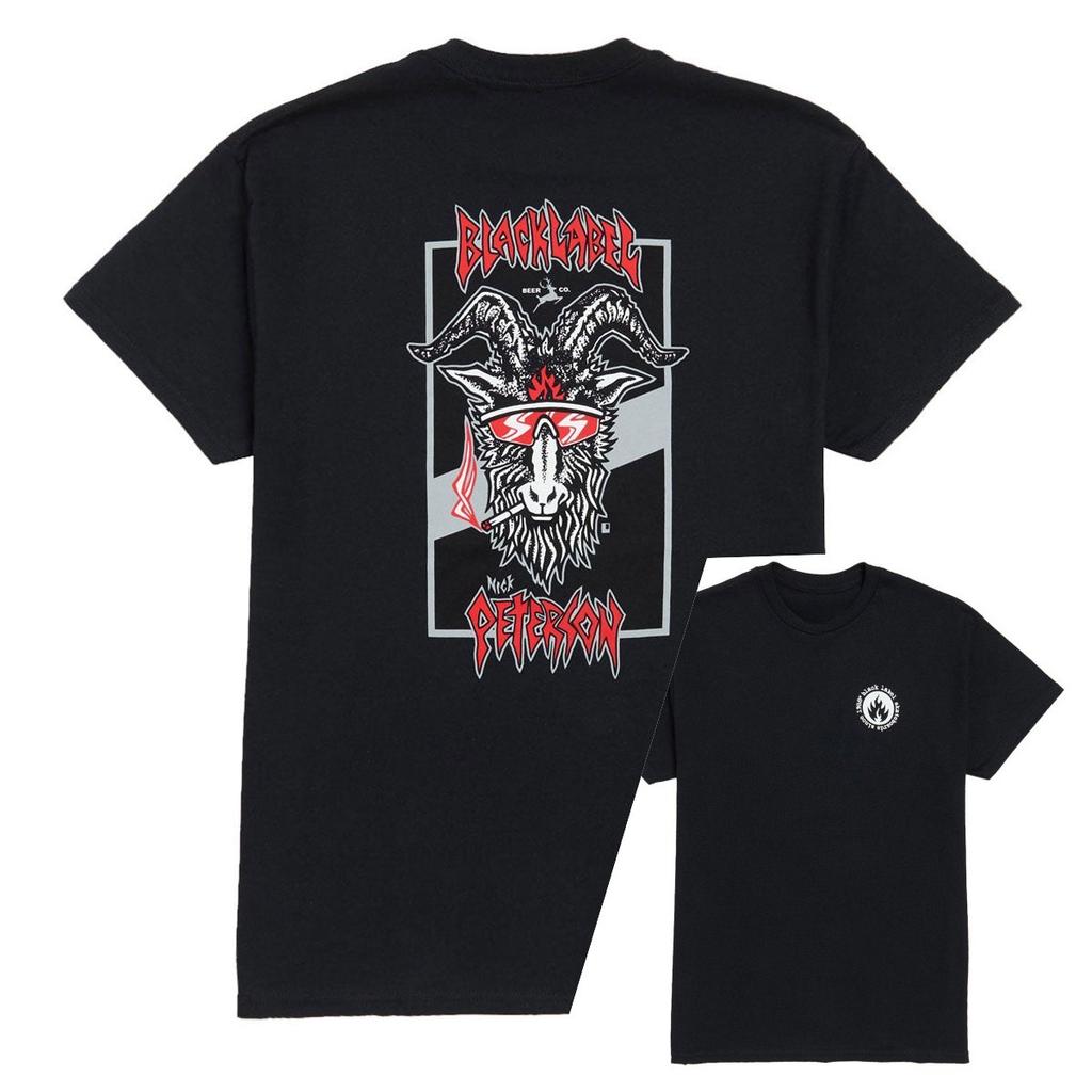 2026 Black La Skateboard Brand T-shirt - Suitable for Daily Outings High-end Luxury Unisex Style Both of Men and Women