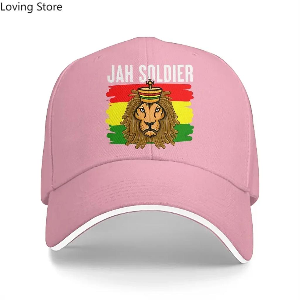 Jah Soldier Reggae Lovers Baseball Cap Unisex Hats Women Visor Protection Snapback Jamaica Lion Caps