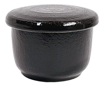 Rice Storage Container (for 2 Cups of Rice), Made In Japan, Black, Ceramic, Banko Ware, Uchiyama Pottery, Keeps Rice Freshly Cooked, Long-lasting, Hum