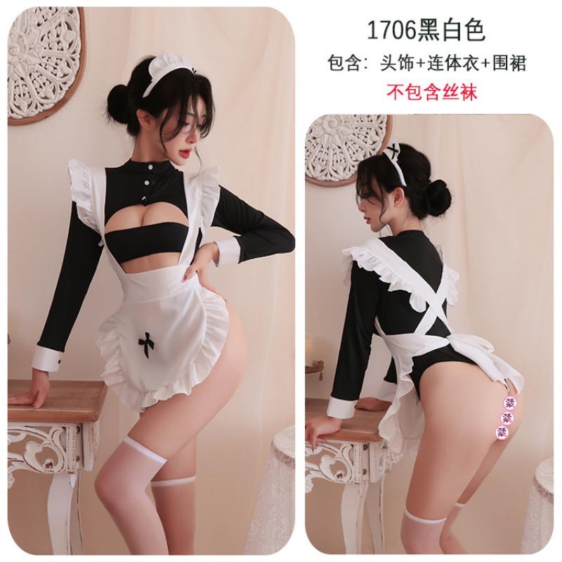 Long Night Sexy Lingerie Sexy Maid Dress cos Cute Maid Dress Cosplay Costume Female