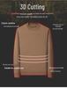 Men's High-Quality Imitation Wool Sweater: Autumn & Winter Warm Half-High Collar Base Layer
