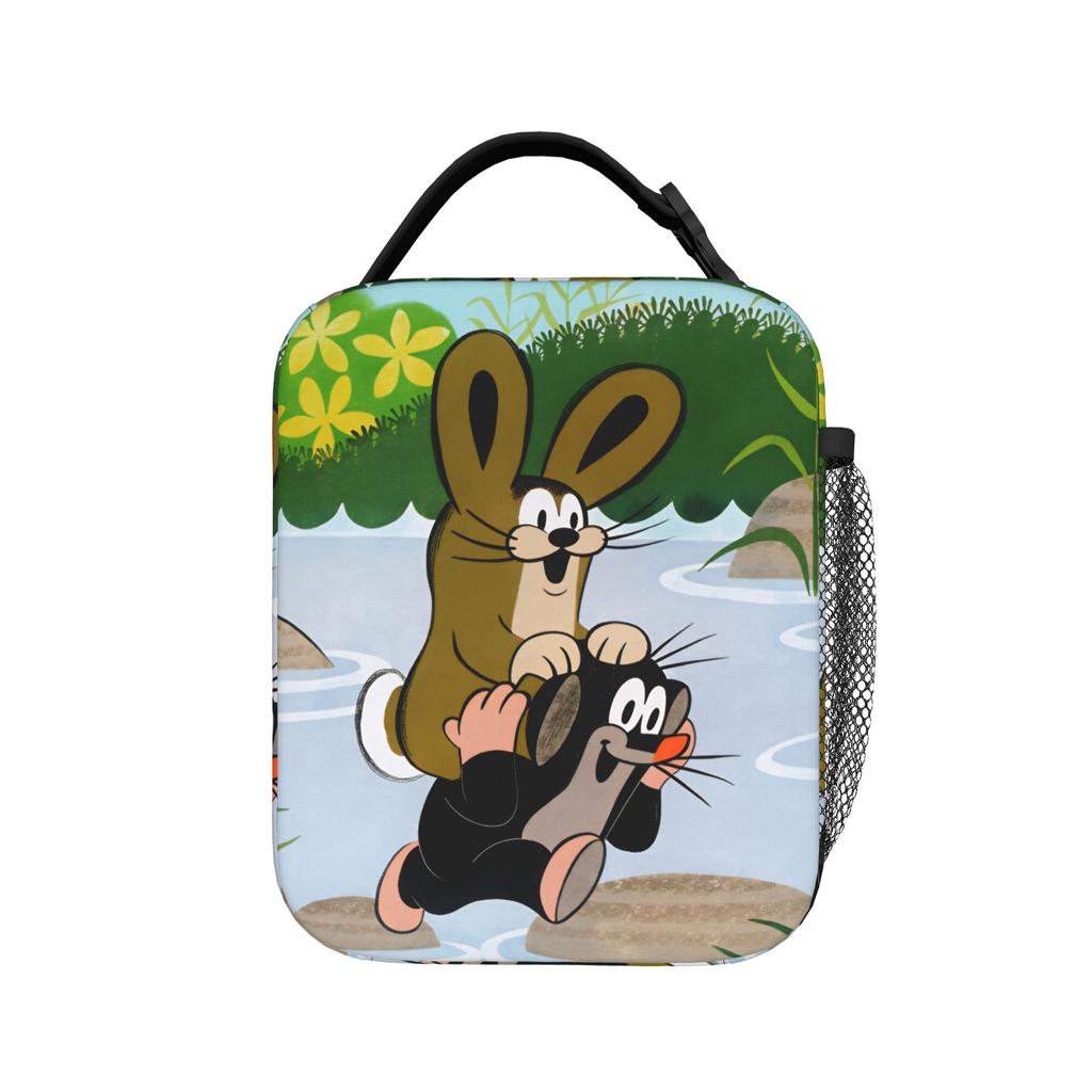 Czech Cartoon Krtek Mole Lunch Bag For Adult Lunch Box Casual Picnic Cooler Bag Portable Zipper Oxford Thermal Lunch Bags