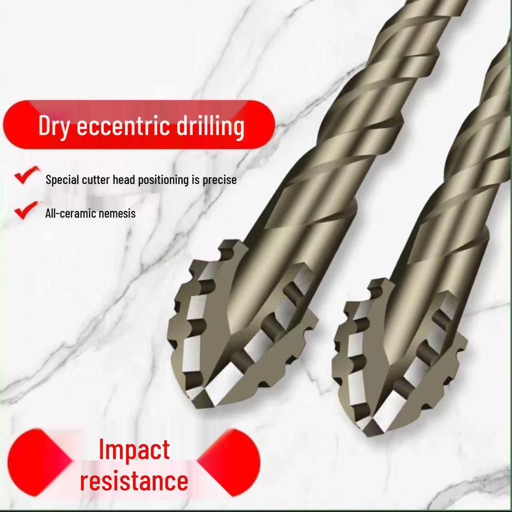 Diamond Drill Bit for Porcelain, Tile, Stone, Glass, and Concrete - High Hardness, Sharp Triangular Design for Efficient Drilling
