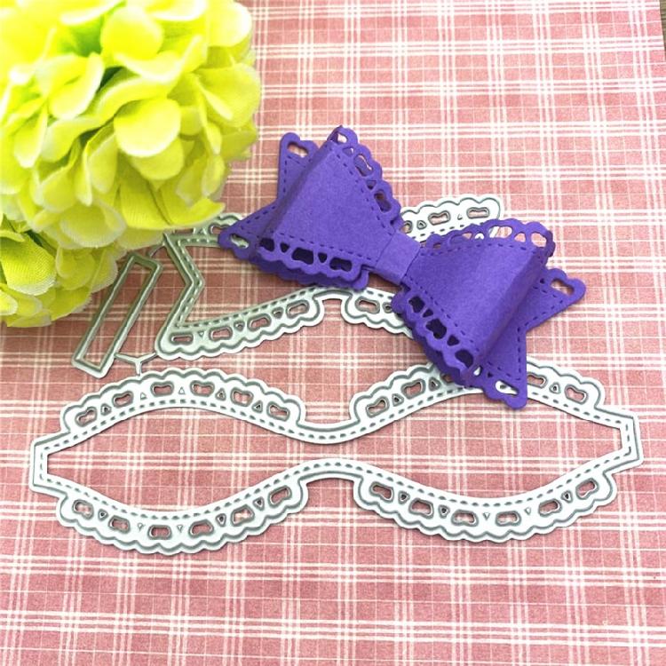 Bowknot Cutting Dies Carbon Steel Metal Silver Cutting Die Template Supplies