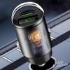 100W Mini Car Charger Lighter Fast Charging USB Type-C Dual Port Invisible For Porsche Panamera Macan Boxster Cayman 911 sticker VT6